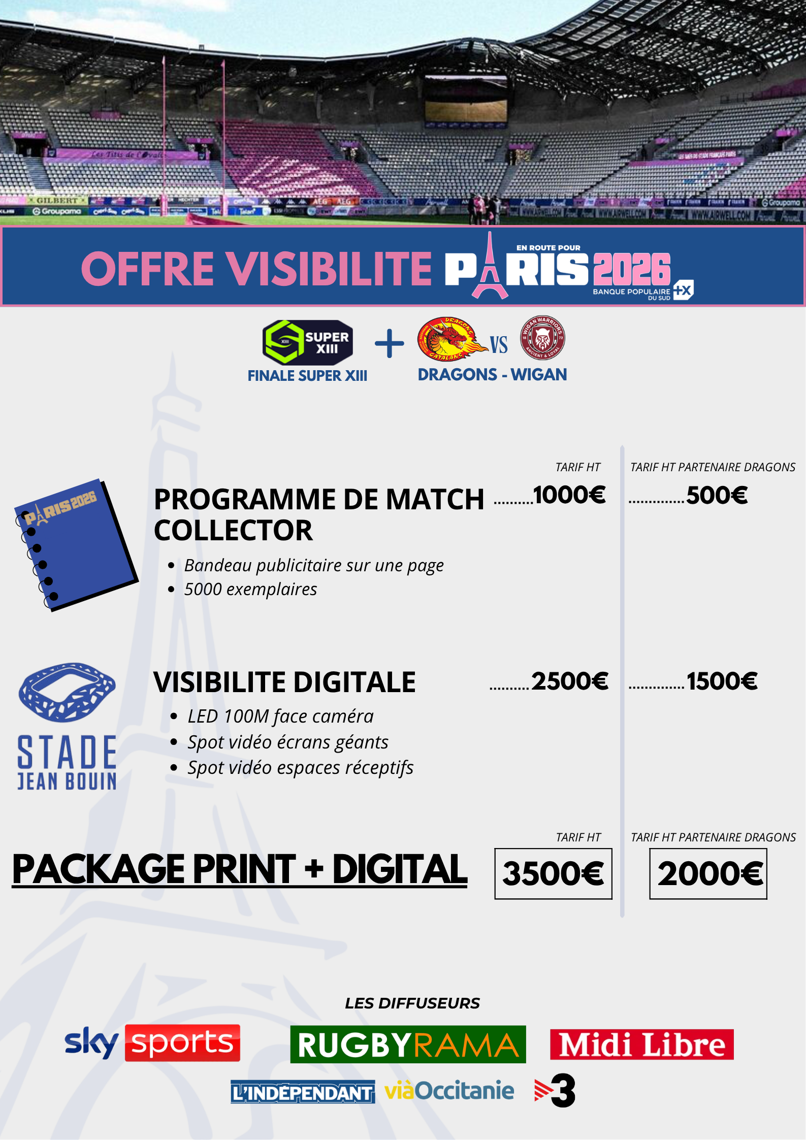 PARIS OFFRE PROGRAMME ATCH VISIBILITE LED