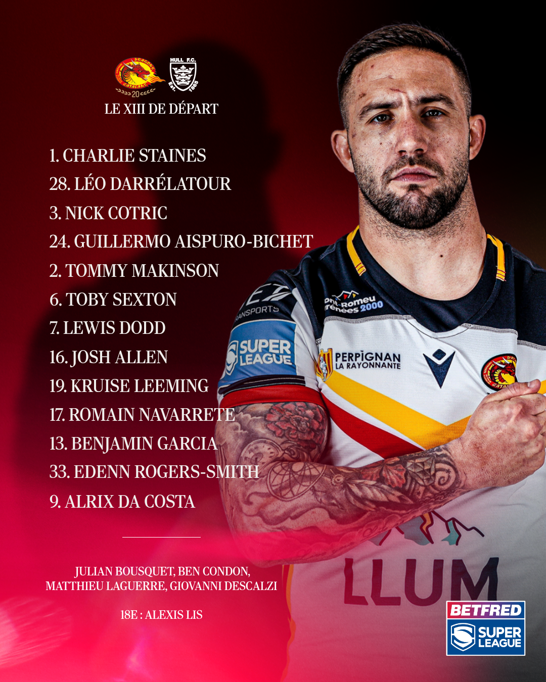 26 – Team Announcement – X 26 – Team Announcement – X